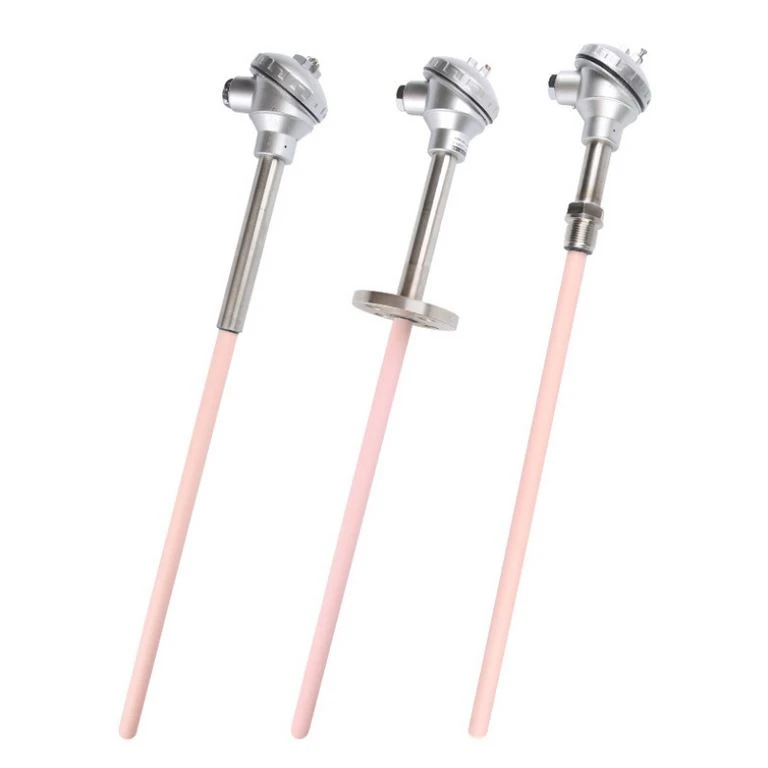 Pt100 Type High Temperature Platinum Rhodium Thermocouple with Corundum Tube1